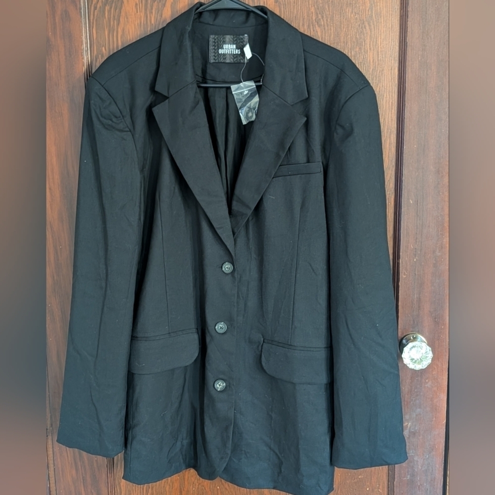 New Urban Outfitters Oversized Black Blazer Size Large